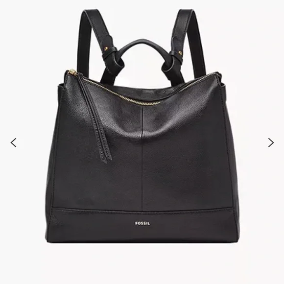 Fossil | Bags | Nwt Fossil Elina Black Convertible Backpack  display picture 2